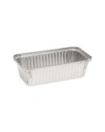Aluminium bak rechthoekig met opstaande rand 218 x 114 x 54 mm - 910 cc