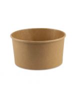 Bak karton rond bruin kraft Ø 145 x 75 mm - 1.000 ml