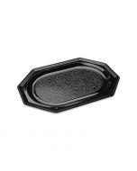 Cateringschaal achthoekig zwart 350 x 240 mm
