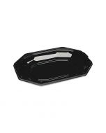Cateringschaal achthoekig zwart 335 x 250 x 38 mm - APET