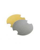 Deksel zilver/goud voor Kartonnen bucket klein Ø 163 mm - 42 oz - karton/folie