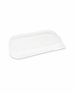 Deksel voor Ready2Cook aluminium bak rechthoekig zwart 240 x 144 x 25 mm - PET