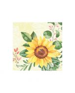 Duni Servet vierkant Sunflower Dunisoft - 40 x 40 cm