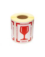 Etiket Breekbaar / glas 80 x 110 mm