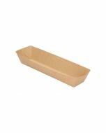 Frikandelbakje karton bruin kraft 180 x 35 x 35 mm - A16