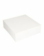 Gebaksdoos vierkant wit 250 x 250 x 80 mm