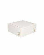 Gebaksdoos vierkant wit goud 19 x 19 x 8 cm
