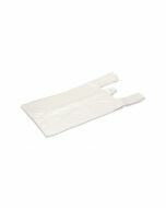 Hemddraagtas HDPE plastic wit 27/6 x 48 cm - 10 my

