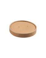 Kartonnen deksel bruin kraft geventileerd 90 mm