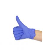 Nitril handschoenen blauw ongepoederd Maat S