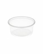 Saladebakje rond transparant 250 cc
