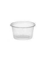 Sausbakje rond transparant Ø 70,3 x  37 mm - 80 cc - PP (thermo)