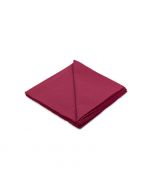 Servet vierkant bordeauxrood 33 x 33 cm - 2-laags - 1/4 vouw