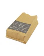 Snackzak bruin kraft ersatz met perforatie 14 / 3,8 (21,6) × 32 cm - nr. 27 - 1 pond