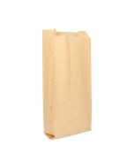 Snackzak bruin kraft 1 pond ersatz met perforatie