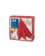 Tork LinStyle servet rood 39x39cm