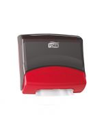 Tork Performance dispenser rood/zwart W4 - voor (gevouwen) reinigingsdoeken