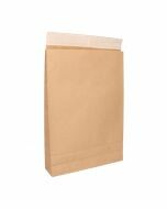 Verzendzak papier bruin kraft met enkele kleefstrip