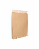 Verzendzak papier middel bruin kraft met enkele kleefstrip