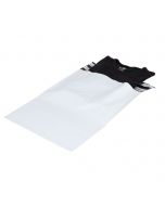 Verzendzak plastic wit 32 x 42 + 8 cm