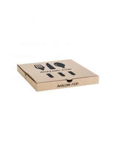 Pizzadoos Amazing Food bruin 26 x 26 x 3 cm