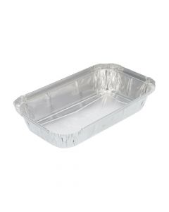 Aluminium bak rechthoekig met opstaande rand 670 ml