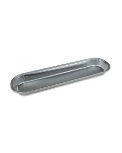 Aluminium schaal langwerpig 280 x 80 x 23 mm - 150 cc