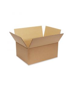 Amerikaanse vouwdoos dubbelgolf 585 x 350 x 350 mm - bruin