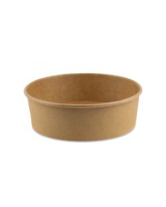 Bak karton rond bruin kraft Ø 145 x 45 mm - 500 ml