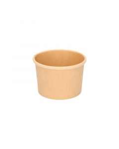 Bak karton rond bruin kraft 230 ml