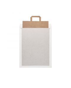 Bordrug envelop wit/grijs