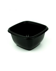 Salade bowl vierkant zwart 500 ml