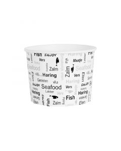 Bucket karton Enjoy Fish middel Ø 168 mm - 66 oz