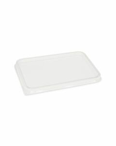 Deksel voor saladebakje rechthoekig 108 mm - PVC
