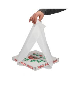 Dozendrager HDPE wit voor pizzzadozen