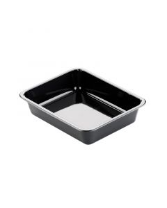 Duni Ecoecho menubak CPET 1-vaks zwart 225 x 175 x 54 mm - 1.500 ml