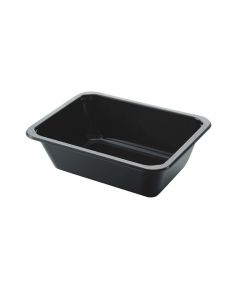 Duni menubak CPET lasagne 1-vaks zwart 171 x 127 x 50 mm - 670 ml
