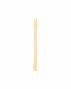 Frietvork papier karton groot bruin 140 mm
