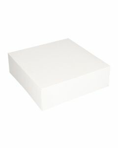 Gebaksdoos vierkant wit 250 x 250 x 80 mm
