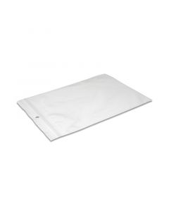 Gripzak LDPE extra stevig transparant 350 x 450 mm - 90 my - met ophanggat