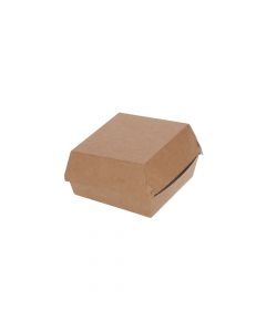 Hamburgerbak karton groot bruin kraft