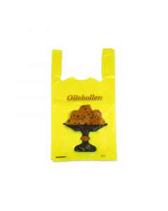 Hemddraagtas HDPE oliebollen 27/6 x 48 cm - 15 my
