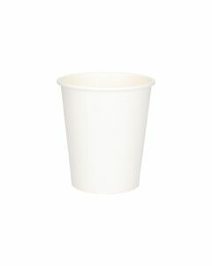 Kartonnen koffiebeker wit 200 cc - 8 oz