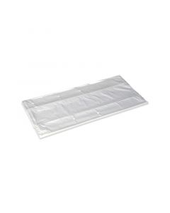 LDPE zak geponst met zijvouw transparant 18/4 (26) x 35 cm