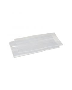 LDPE zak met zijvouw transparant 15/4,5 (24) x 35 cm - 50 my - LDPE