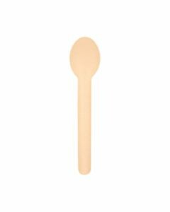 Lepel papier karton bruin 155 mm