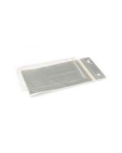 Plastic zak hersluitbaar met kleefstrip transparant 170 x 260 + 40 mm -  25 my - PP