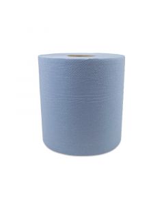 Poetsrol midi blauw  20 cm 1-laags