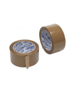 PP tape acryl bruin 48 mm x 66 m - low noise - G-label