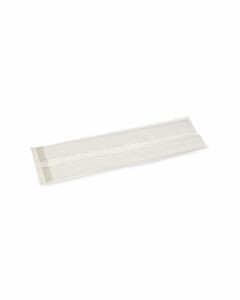 PP zak zijvouw anticondens transparant 10/4 x 27 cm - 35 my